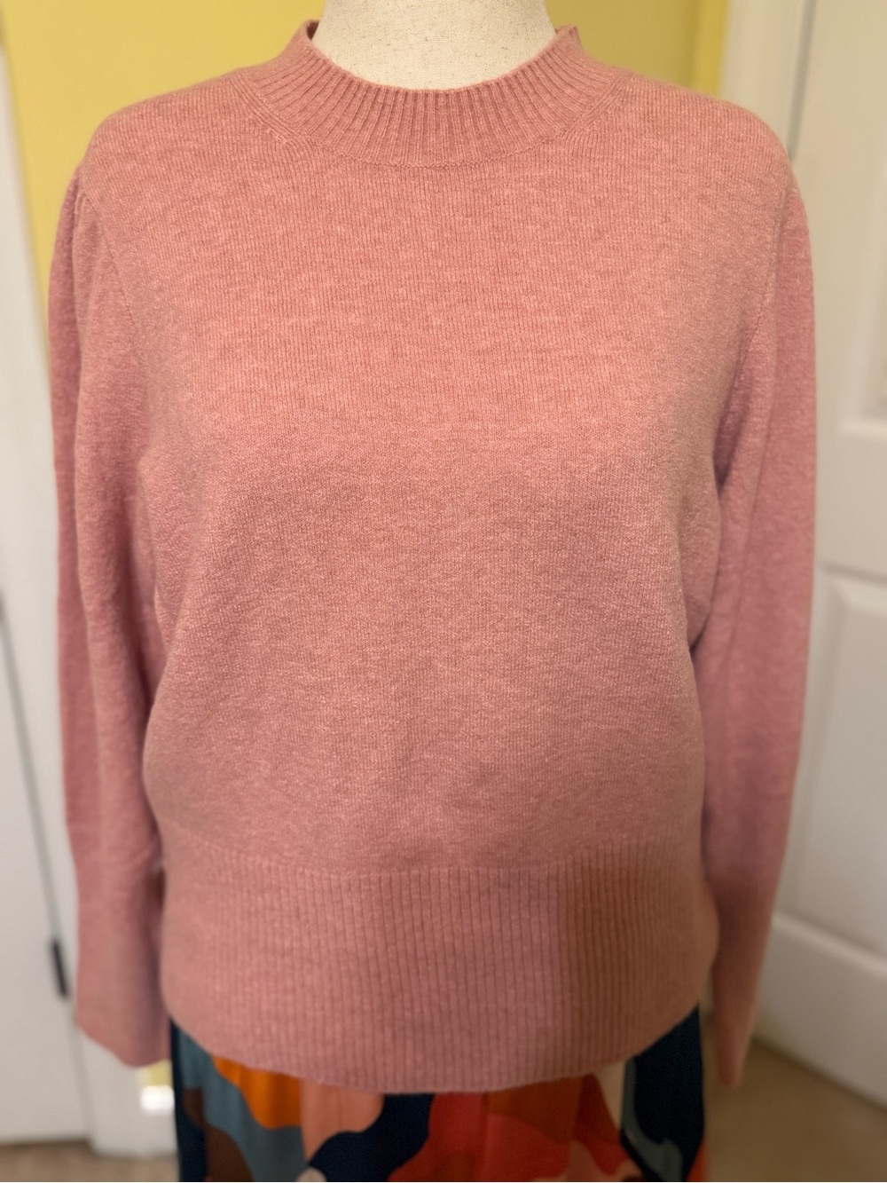 J. Crew Soft Pink Crewneck Sweater
